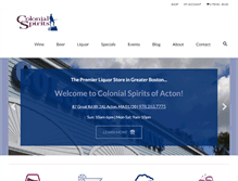 Tablet Screenshot of colonialspirits.com